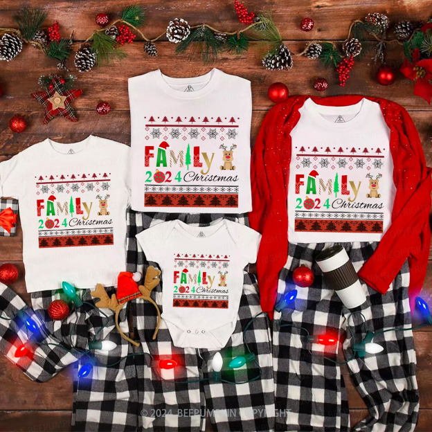 Cute Family Christmas Party Shirt Beepumpkin