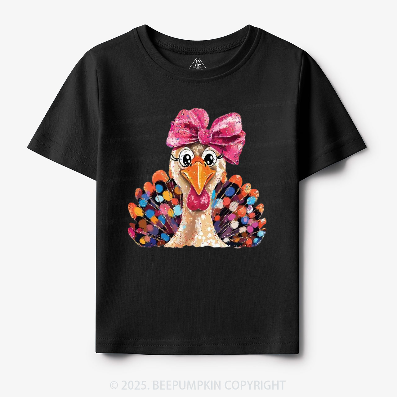 Turkey At The Table Thanksgiving Toddler&Kid's Tees Beepumpkin