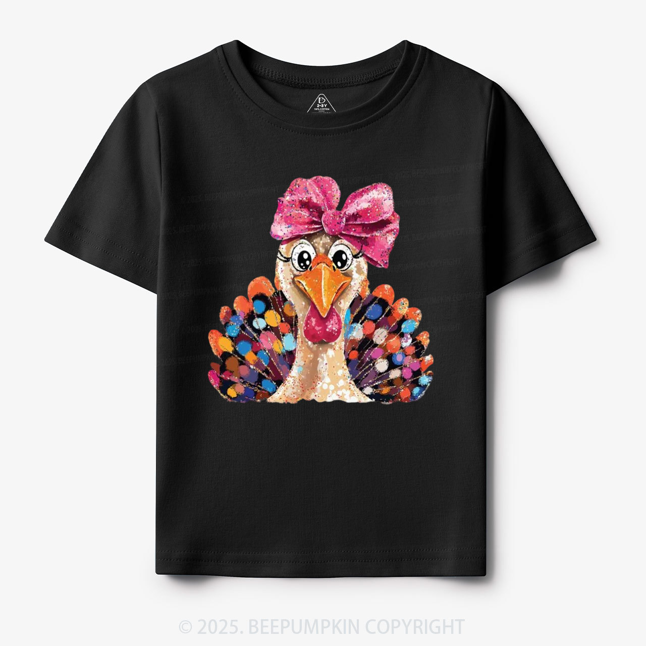 Turkey At The Table Thanksgiving Toddler&Kid's Tees Beepumpkin