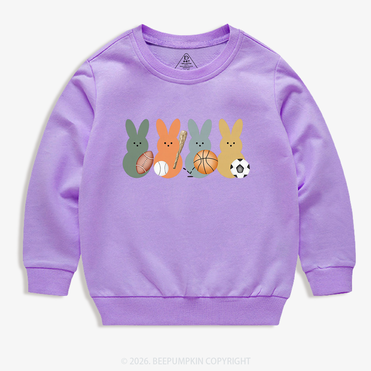 Easter Sporty Bunnies Toddler&Kid's Sweatshirt