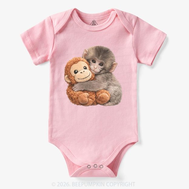 Punch The Monkey Baby Bubble Bodysuit