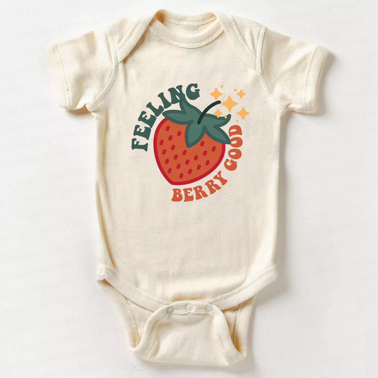 Cute Strawberry Bodysuit For Baby 