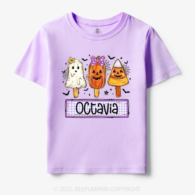 Personalized Boy Girl Halloween Toddler&Kid's Tees Beepumpkin