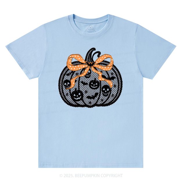 Black Lace pumpkin Halloween T-Shirts Beepumpkin