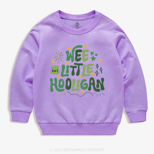 Wee Little Hooligan St. Patrick's Day Kid's Sweatshirt