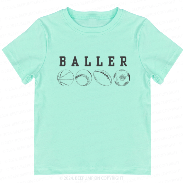 Basketball Soccer Toddler&Kids Tees 