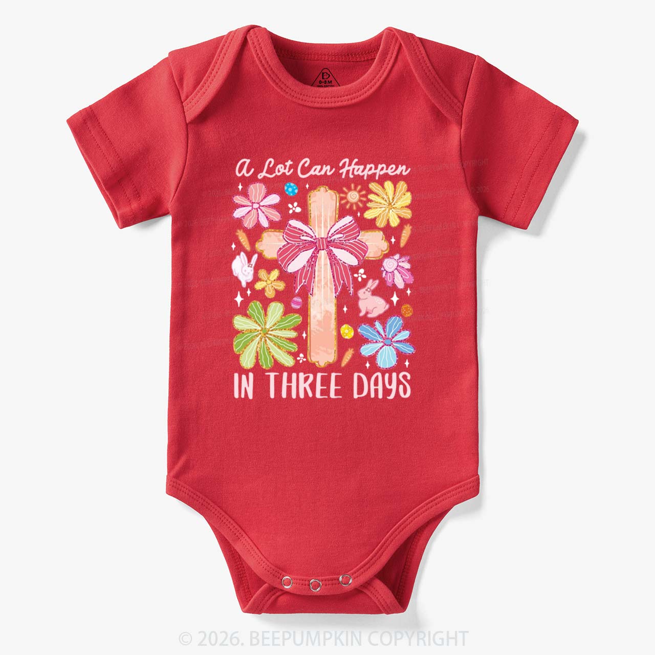 A Lot Can Happen In Three Days Baby Bodysuit