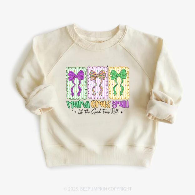Let The Good Times Roll Kid's Sweatshirt