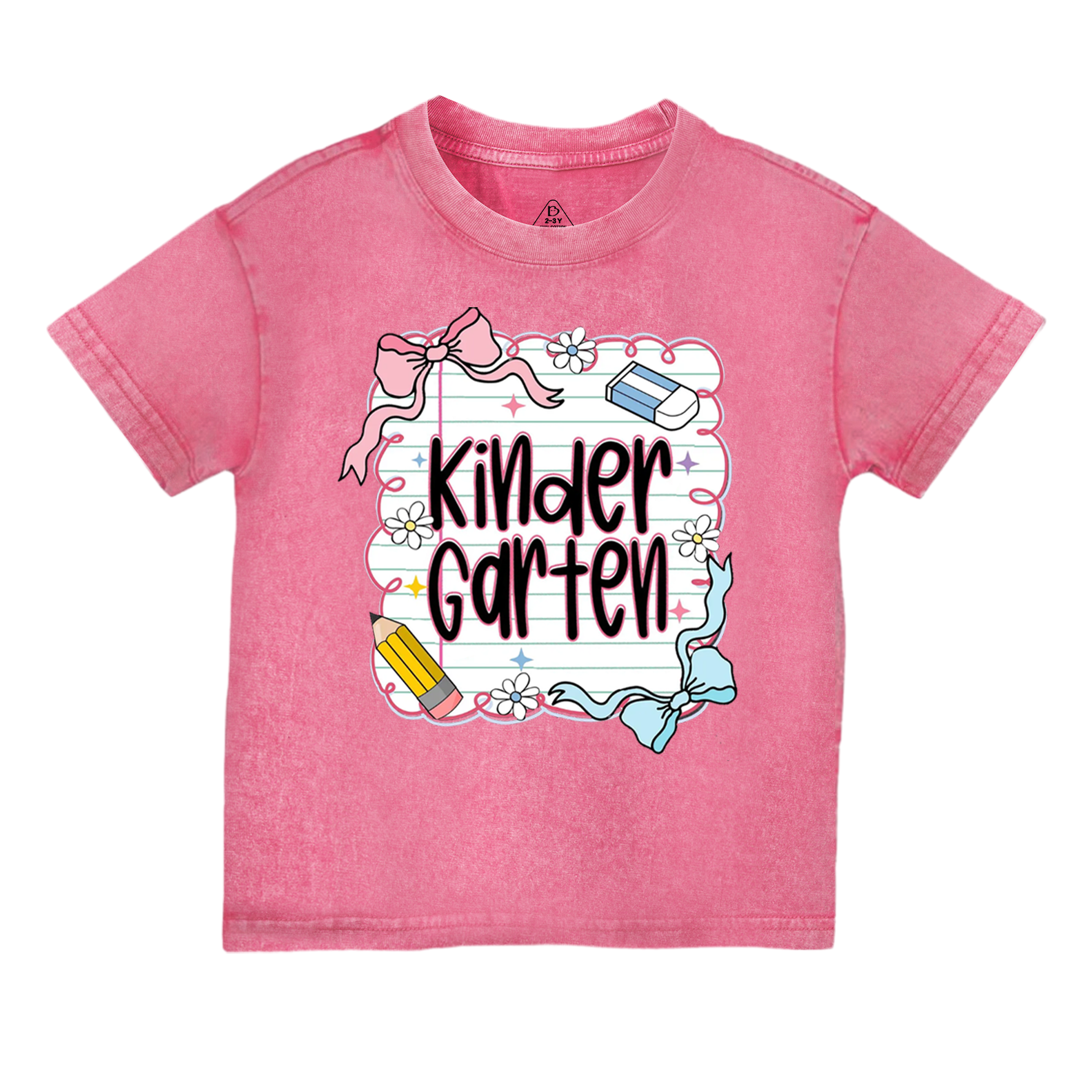 Personalized Back To School Bundle Toddler&Kids Washed Tees