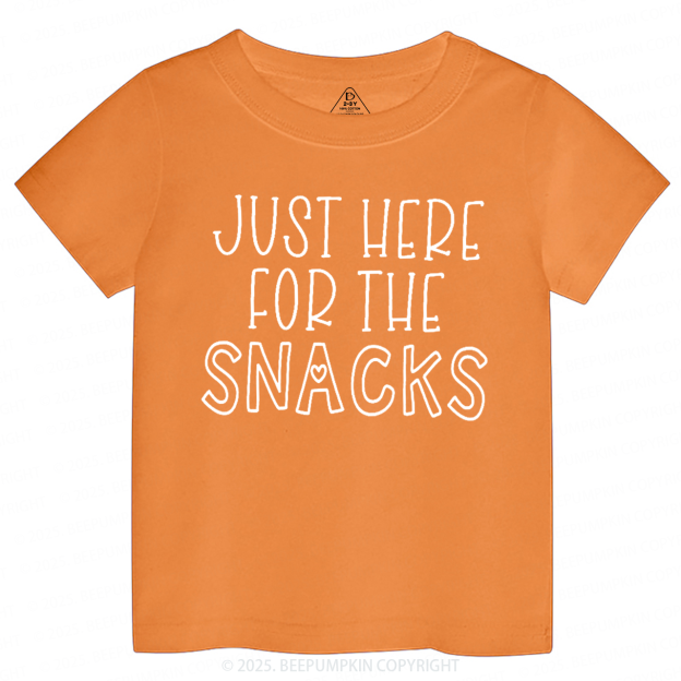 Just Here For The Snacks Toddler&Kid's Tees Beepumpkin