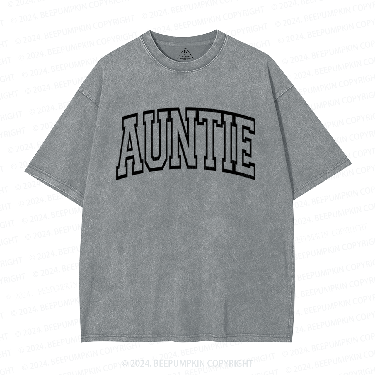 New Auntie Aunt Washed T-Shirts 