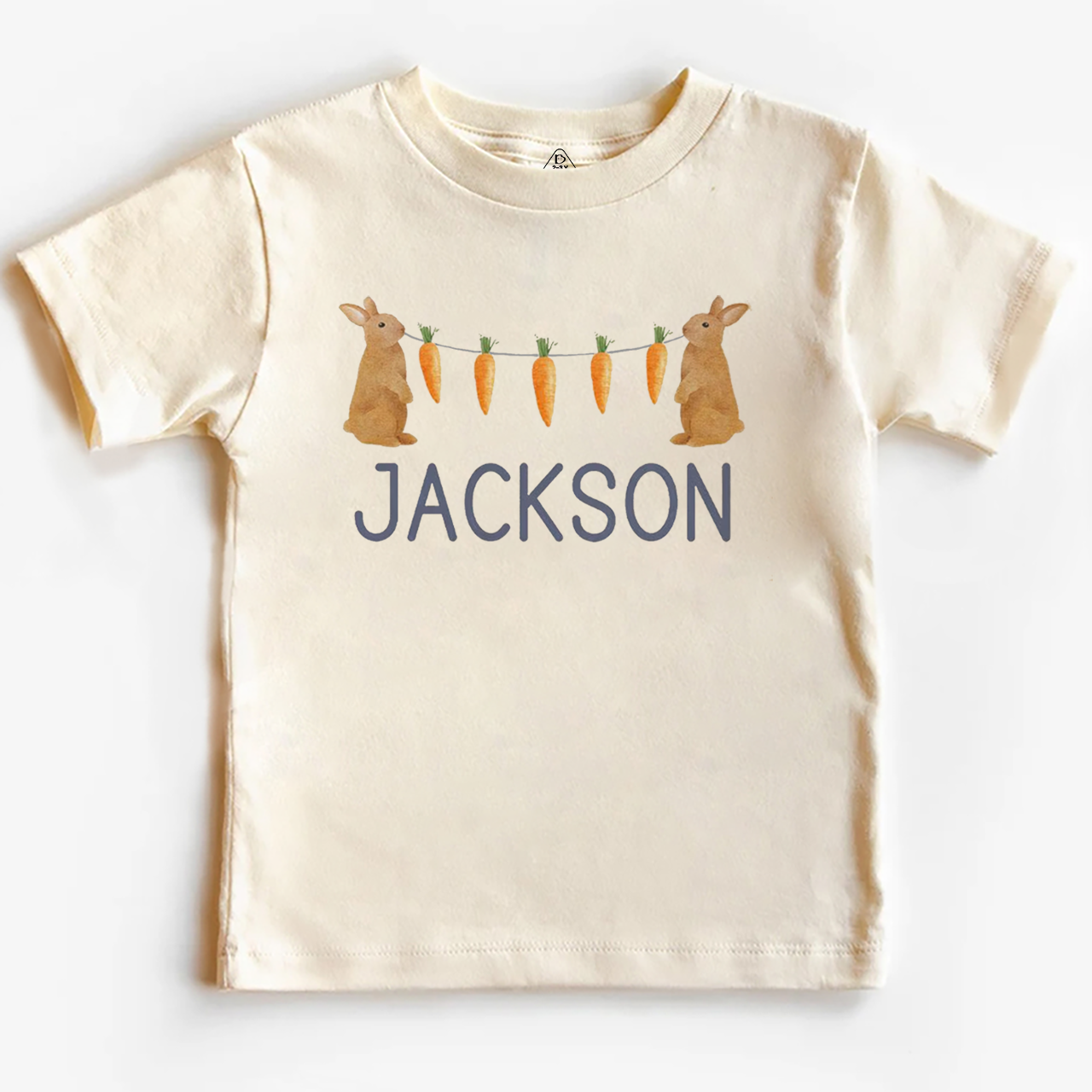 Personalized Name Bunny Carrot Easter Toddler&Kid's Tees Beepumpkin