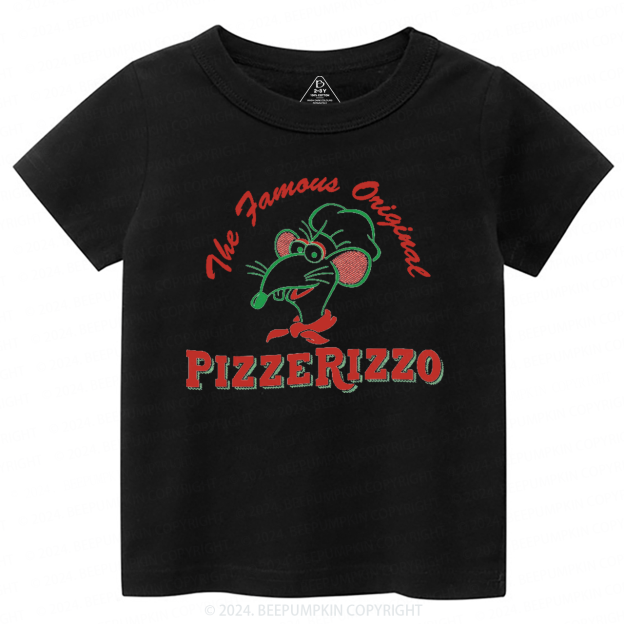 Cute Mouse And Pizza Toddler&Kids Tees 7