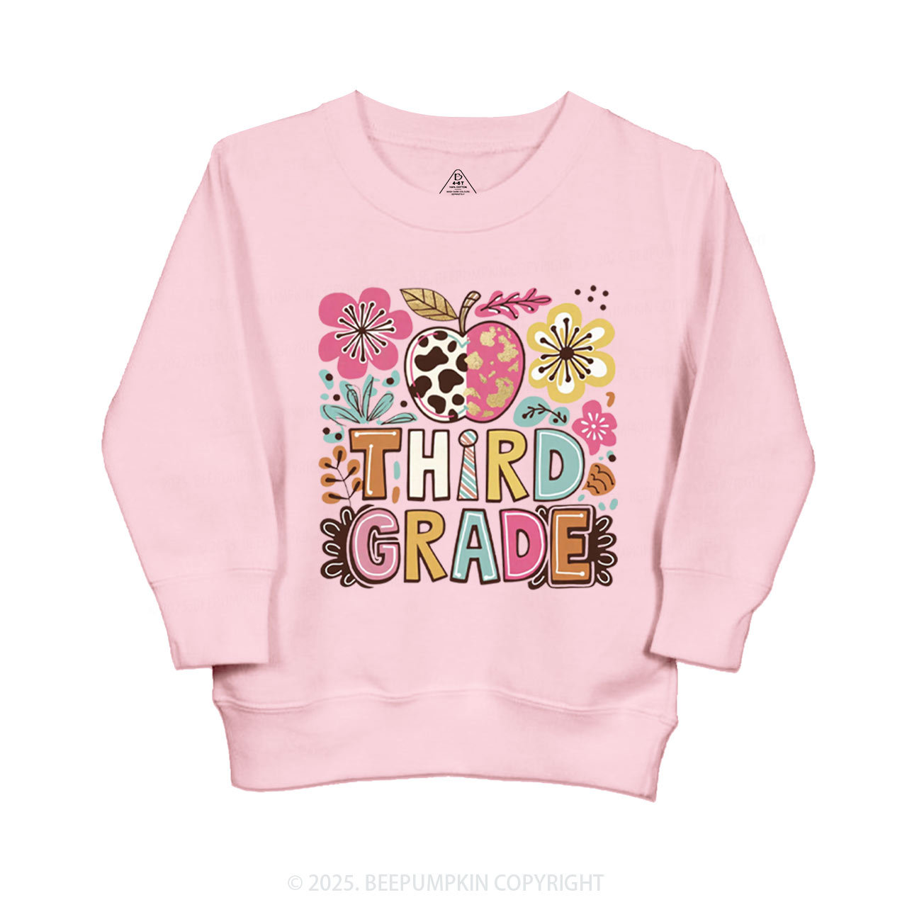 Personalized Apple Blossoms Kid's Sweatshirt