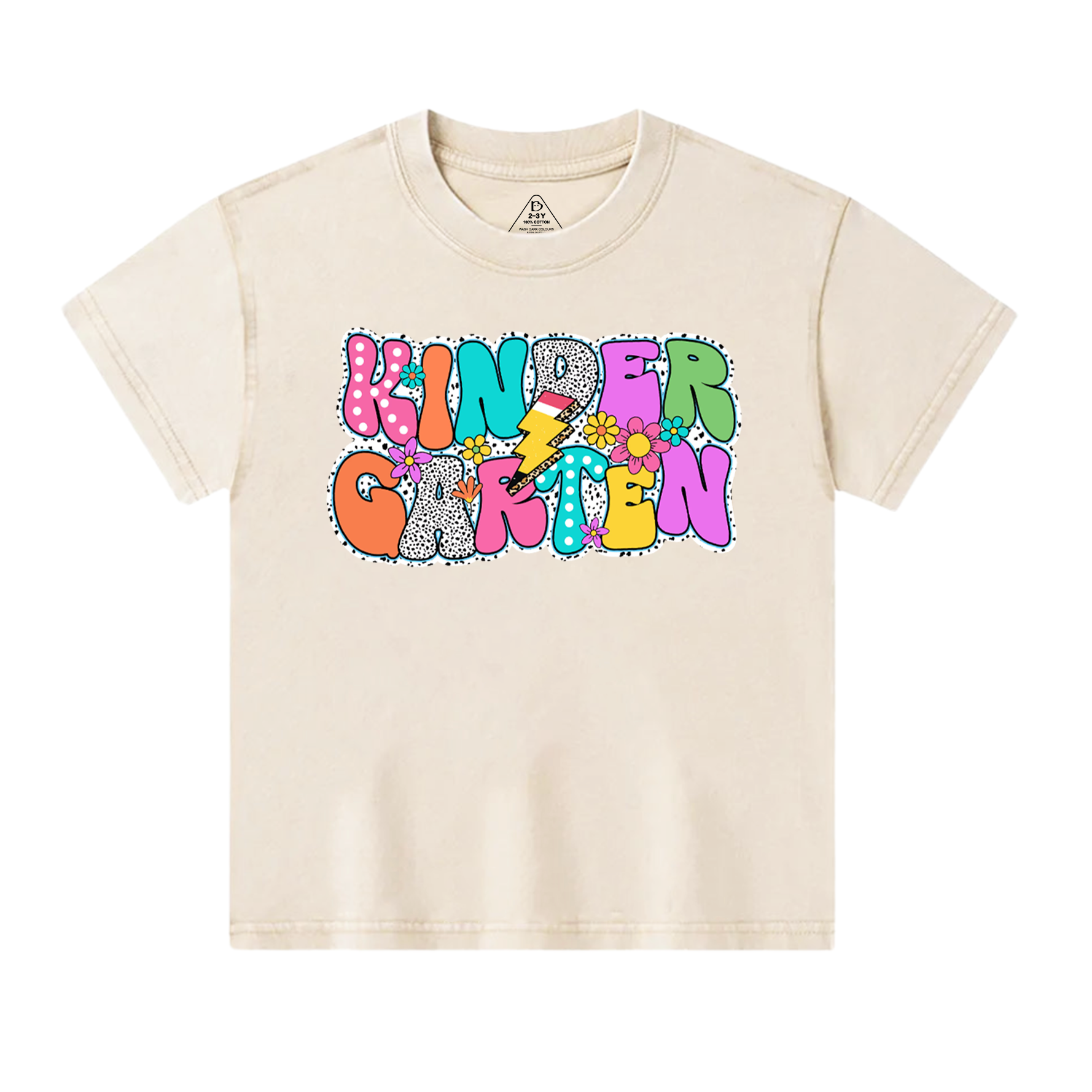 Personalized Retro Back To School Toddler&Kids Washed Tees