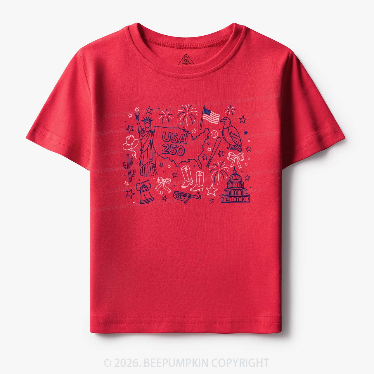 Retro Celebrate 250th Anniversary Toddler&Kid's Tees