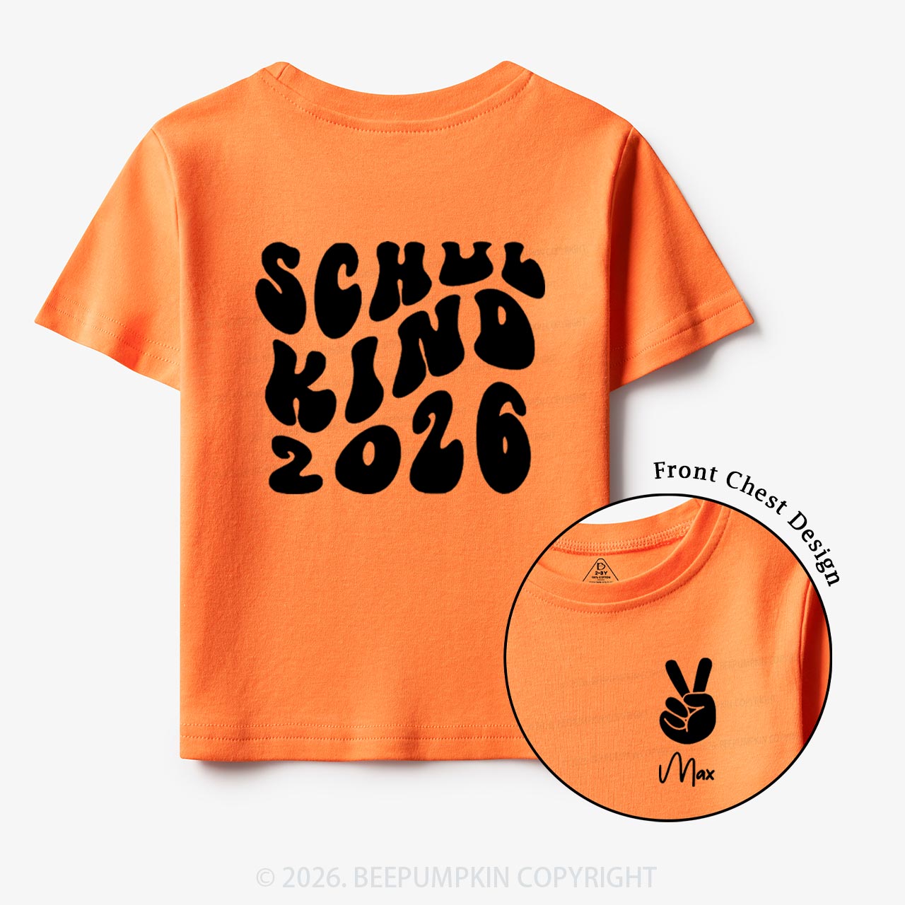 Personalized Schoolchild 2026 Back To School Gift Toddler&Kids Shirts