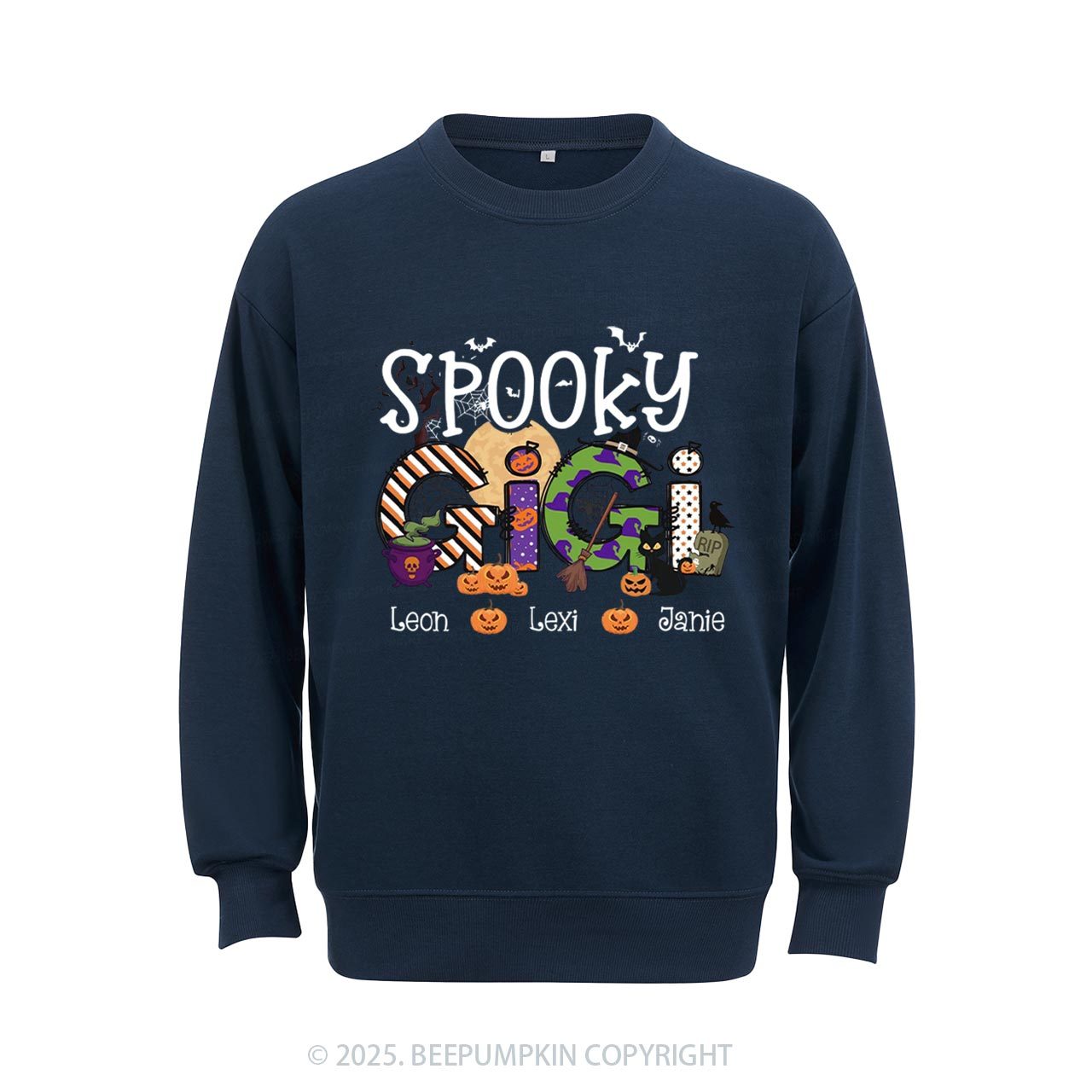 Personalized Spooky Gigi Sweatshirt Beepumpkin