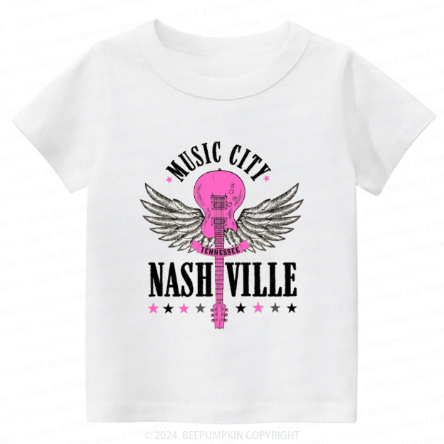 Music City Nashville Toddler&Kids Tees 8