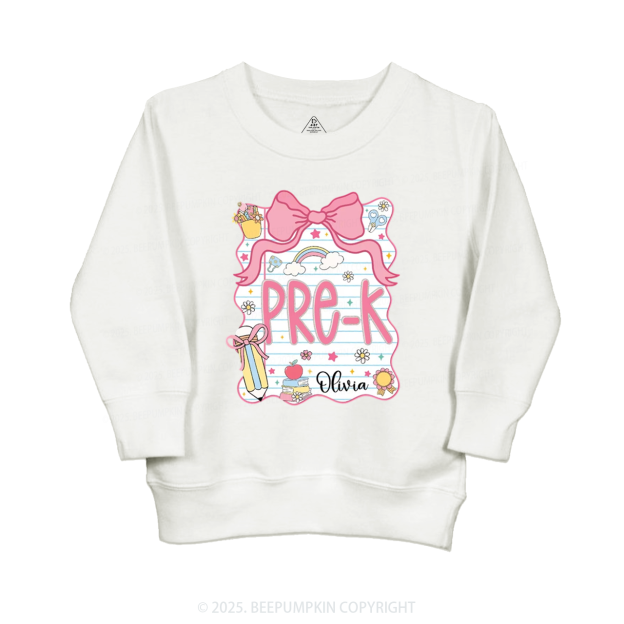 Personalized Sweet School Journey Kid's Sweatshirt