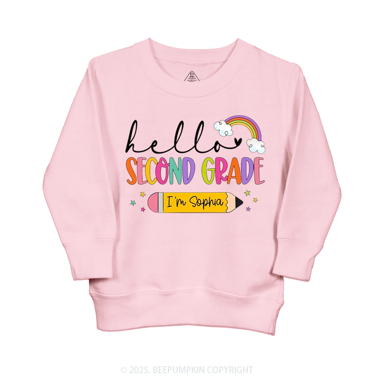Personalized Hello Back To School Kid's Sweatshirt