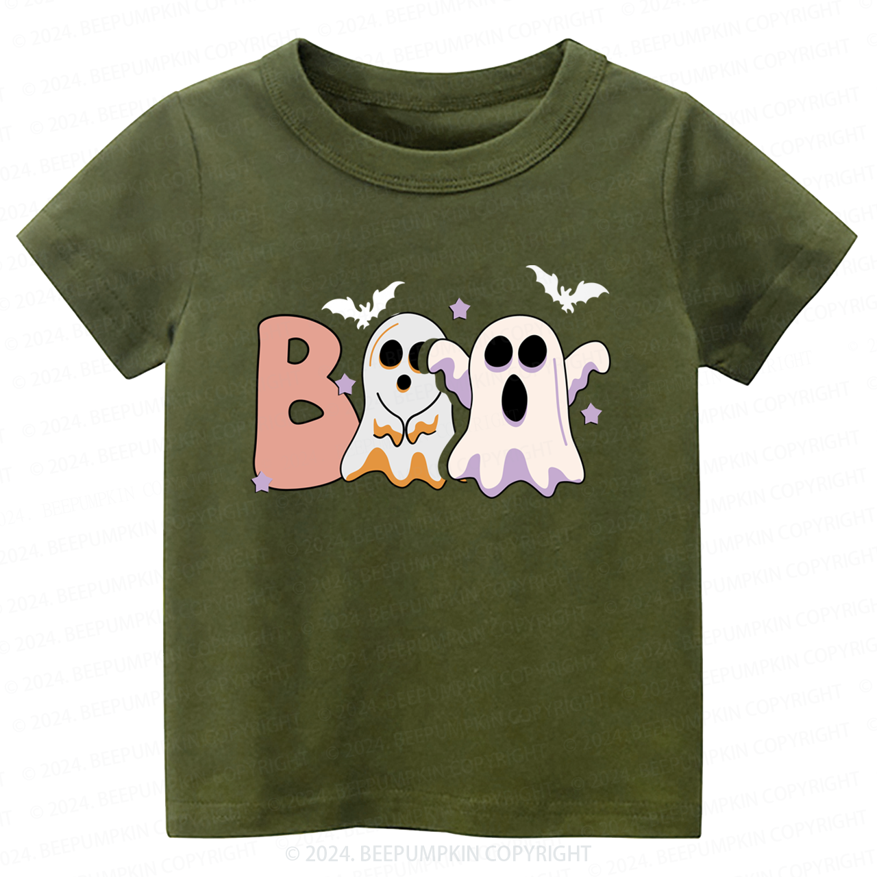 BOO Ghost Halloween Toddler&Kids Tees 
