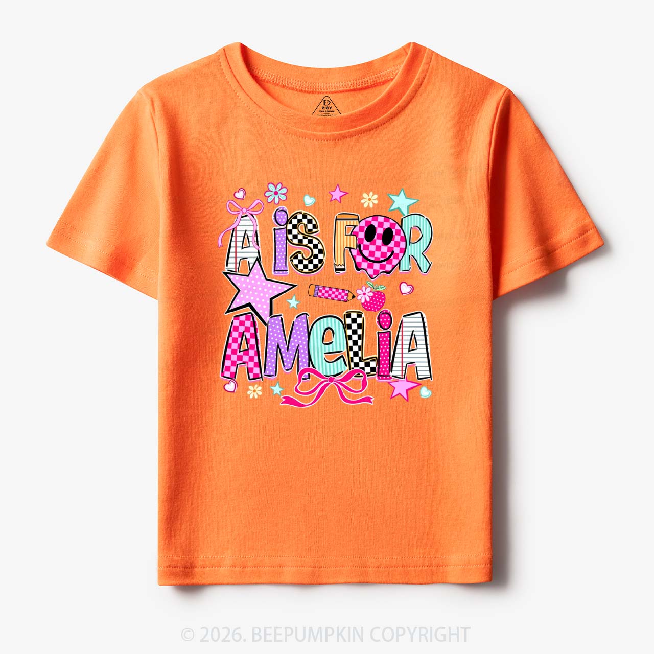 Personalized Letter Is For Name Colorful Toddler&Kid's Tees