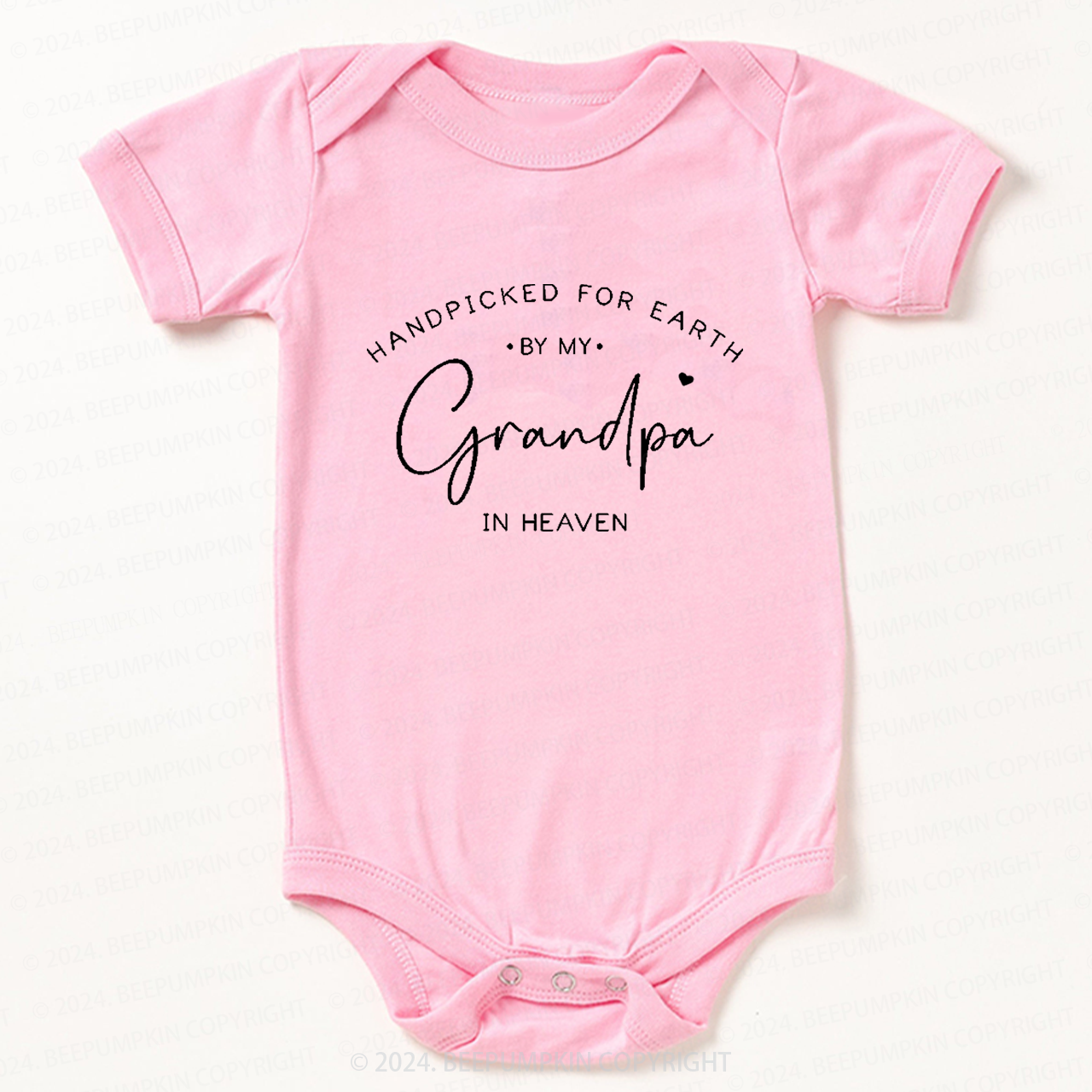 Handpicked For Earth By My Grandpa In Heaven Bodysuit For Baby 