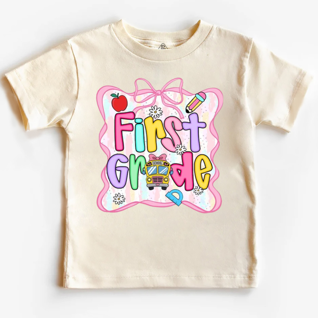 Personalized Bow Back To School Gift Bag Toddler&Kid's Tees Beepumpkin 