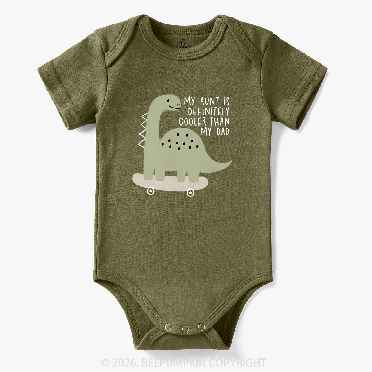 Dino My Aunt Is Cooler Than My Dad Bodysuit
