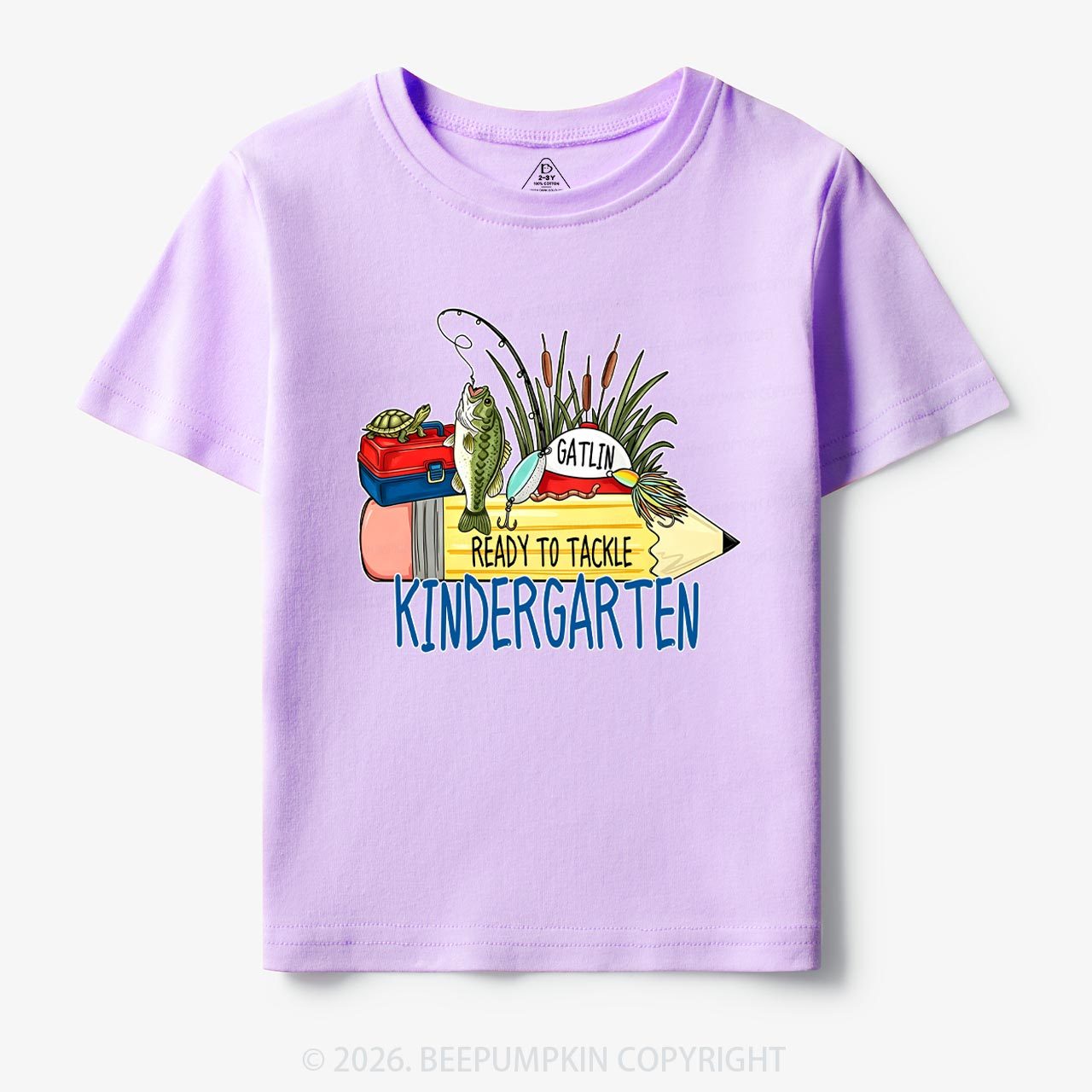 Personalized Fish Pencil Back To School Toddler&Kid's Tees