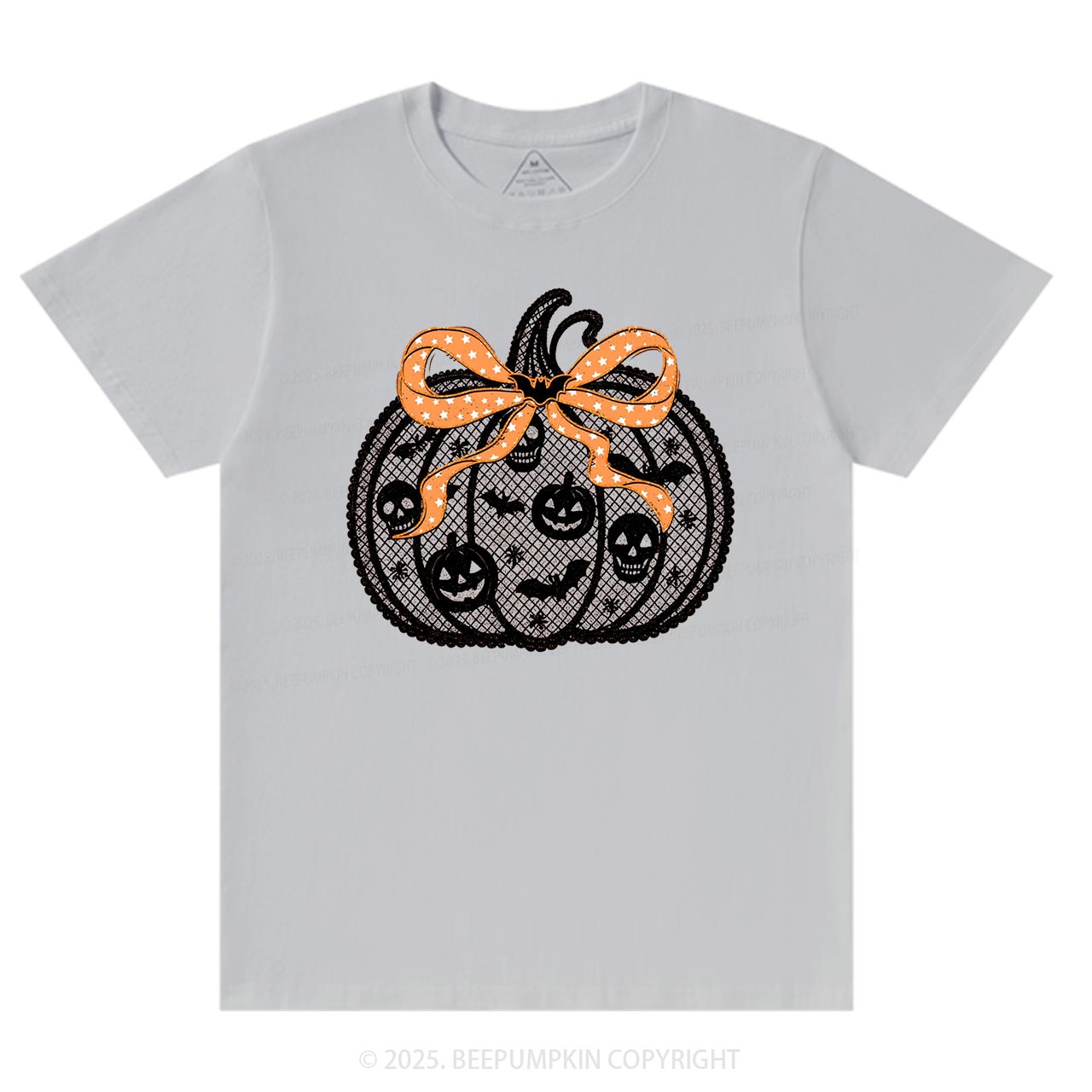 Black Lace pumpkin Halloween T-Shirts Beepumpkin