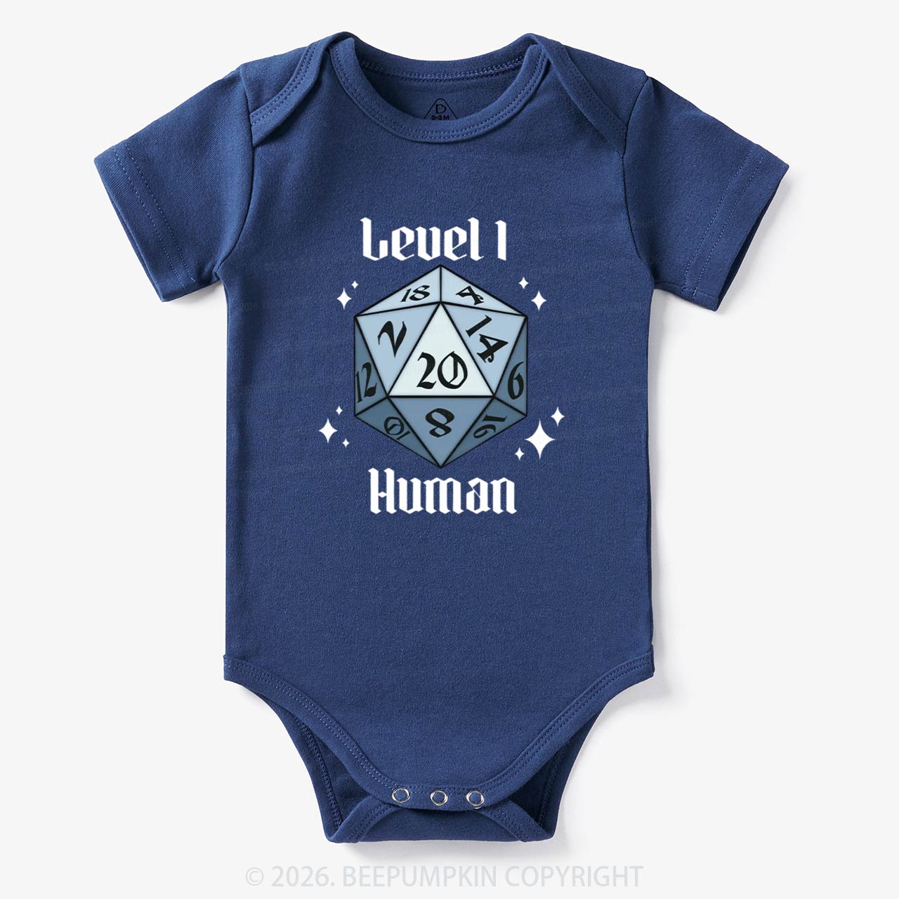 Level 1 Human Funny Gamer Bodysuit