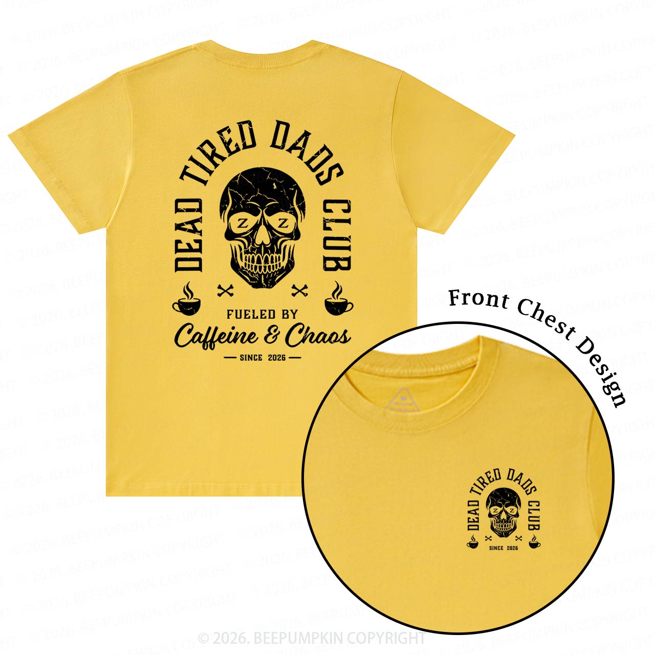 Personalized Dead Tired Dads Club T-Shirts