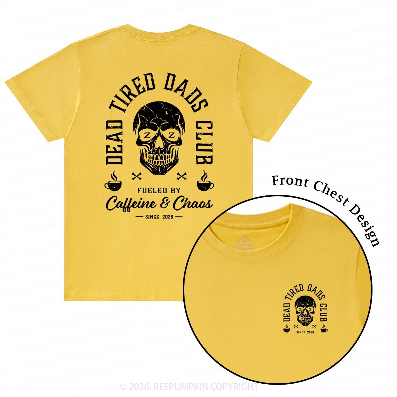 Personalized Dead Tired Dads Club T-Shirts