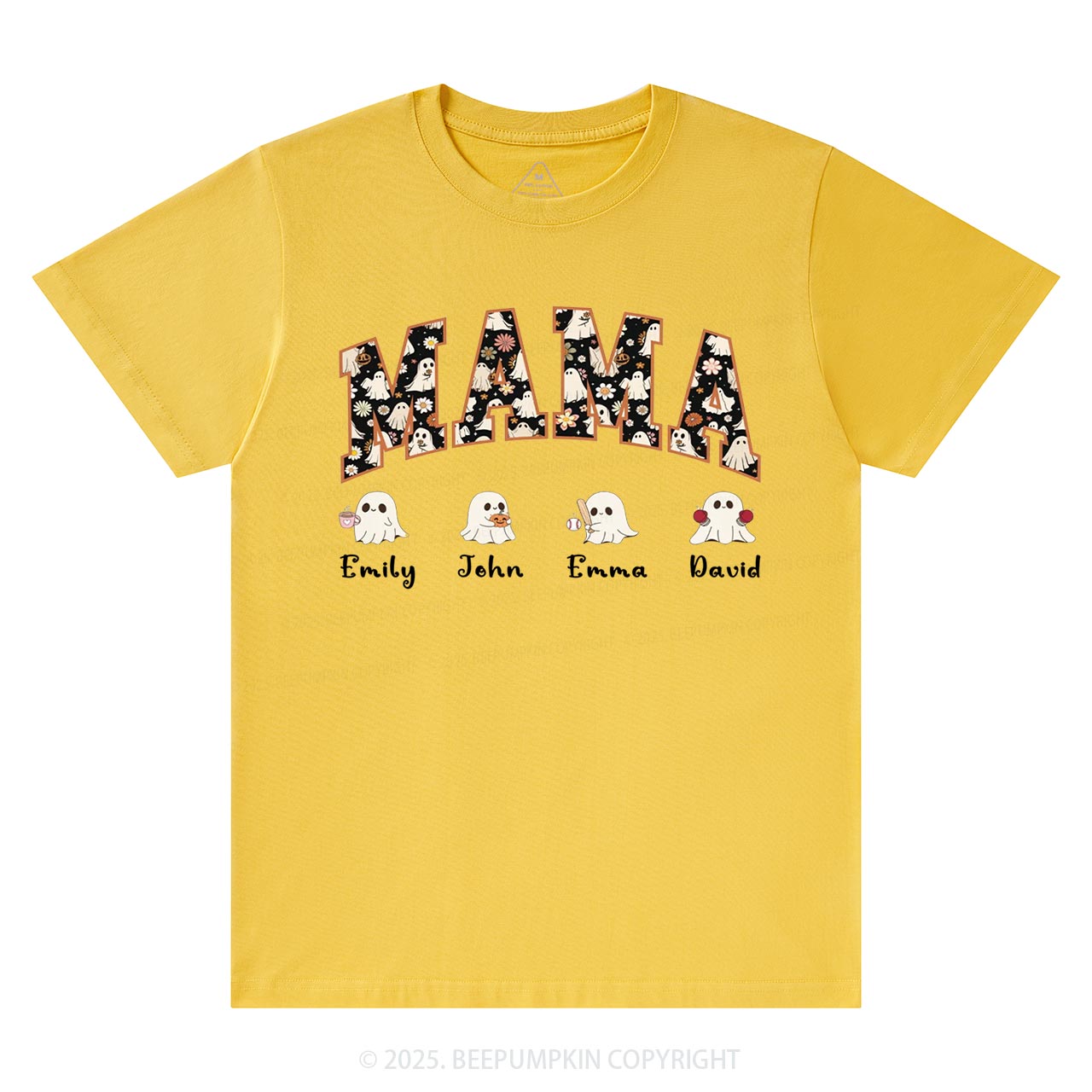 Personalized Ghost Mom Halloween T-Shirts Beepumpkin