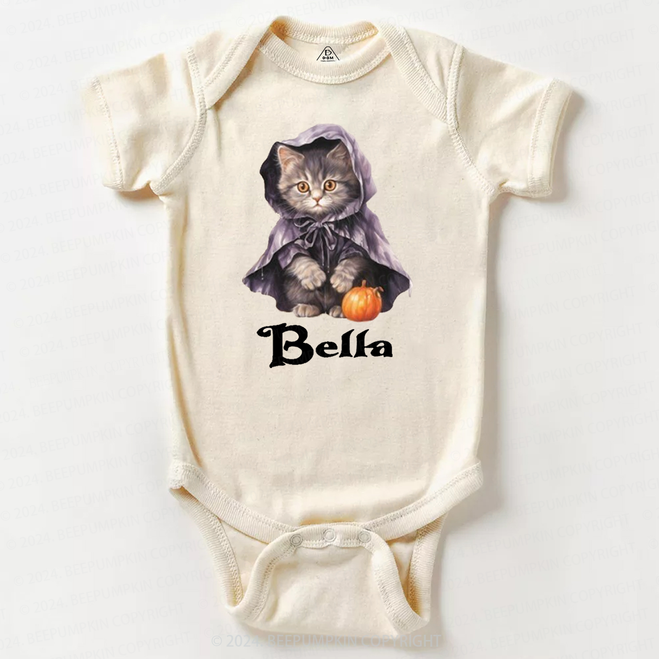 Personalized Halloween Cats Friends Baby Bodysuits 