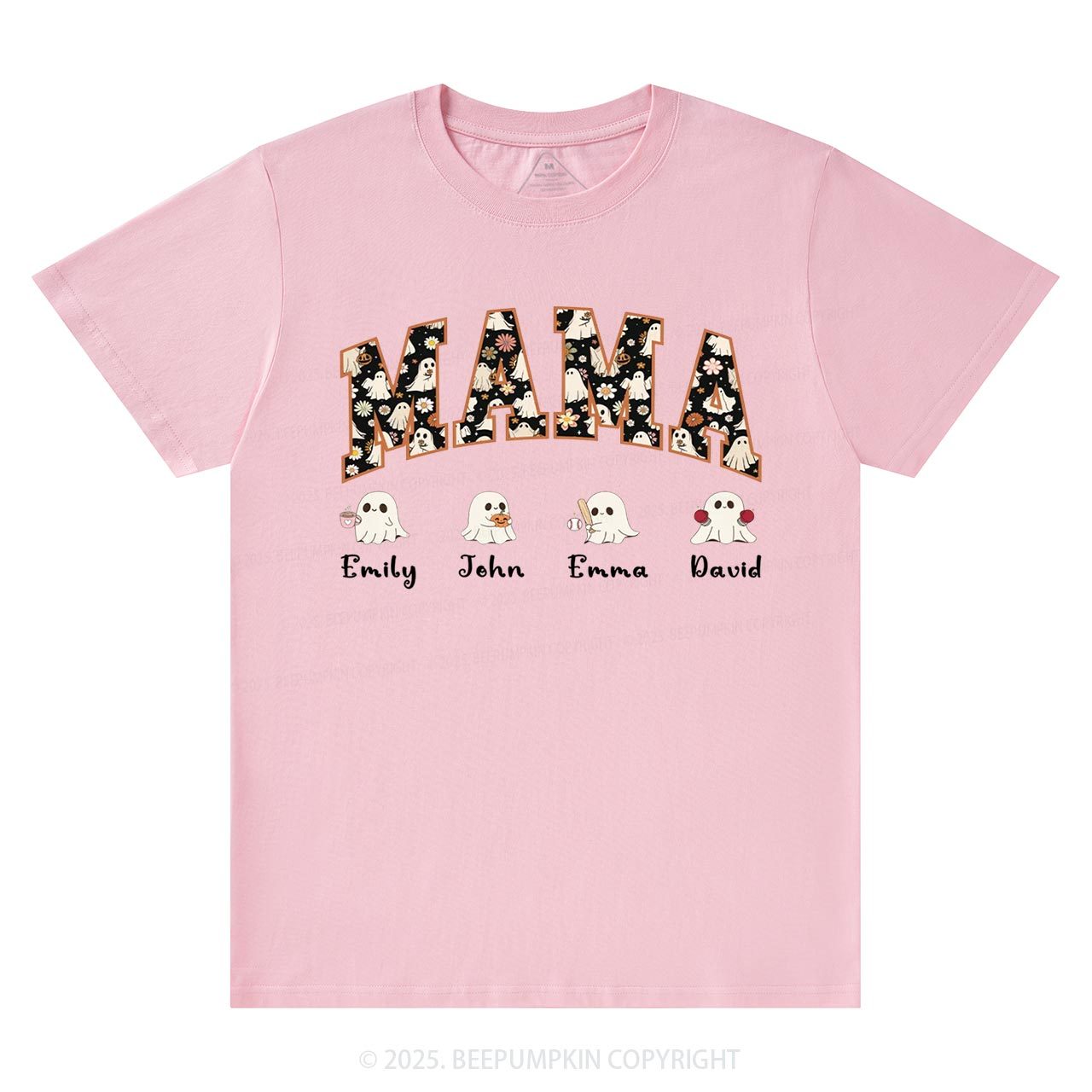 Personalized Ghost Mom Halloween T-Shirts Beepumpkin