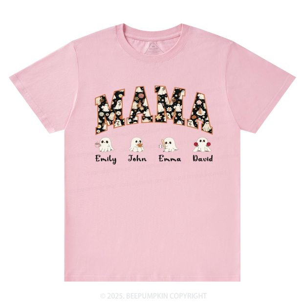 Personalized Ghost Mom Halloween T-Shirts Beepumpkin