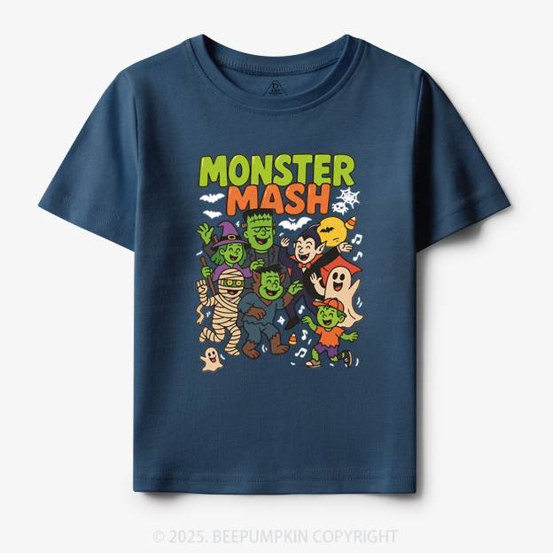 Monster Mash Halloween Toddler&Kid's Tees Beepumpkin