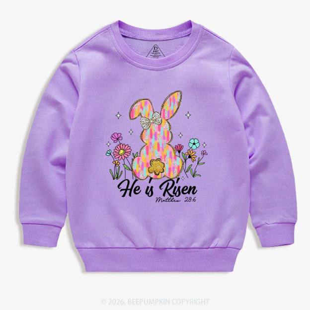 Risen In Bloom Faith & Flowers Kid's Sweatshirt