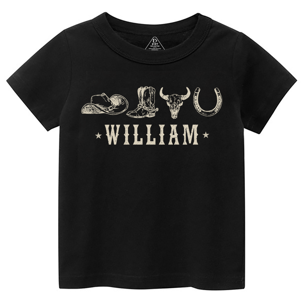 Personalized Western Toddler&Kid's Tees Beepumpkin