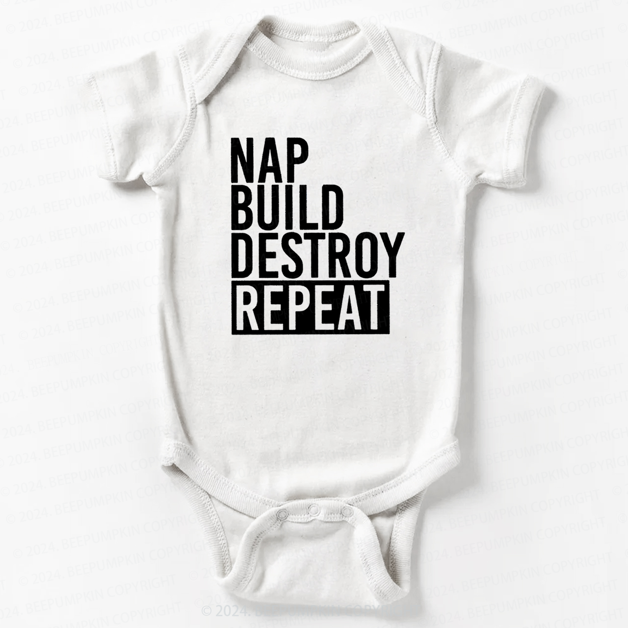 Nap Build Destroy Repeat Bodysuit For Baby 7