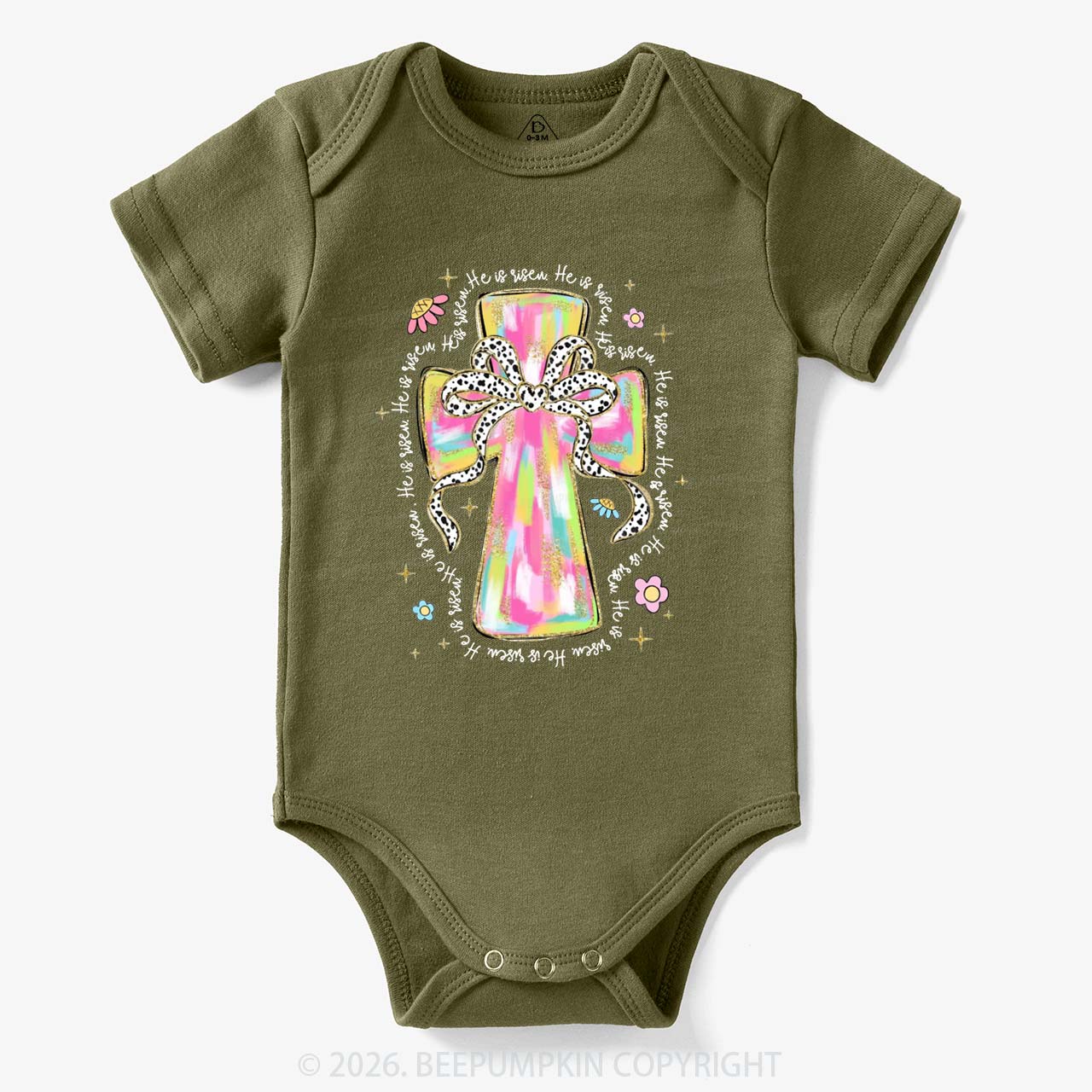 Pastel Easter Christian Baby Bodysuit