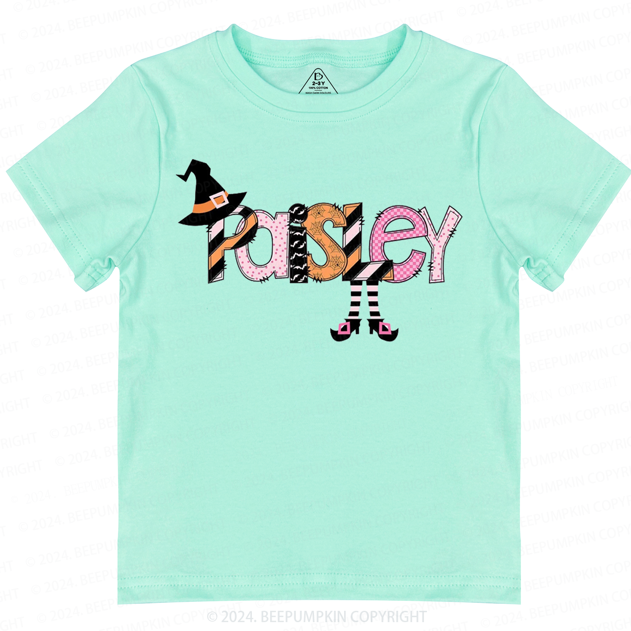 Personalized Halloween Cute Name Toddler&Kids Tees 