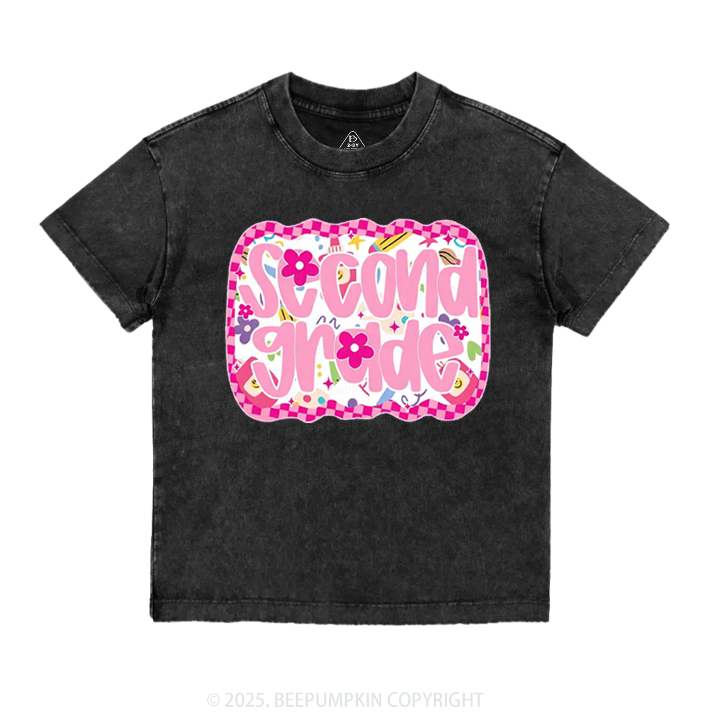 Personalized Pink School Magic Toddler&Kids Washed Tees