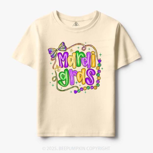 Brushstroke Mardi Gras Toddler&Kid's Tees Beepumpkin