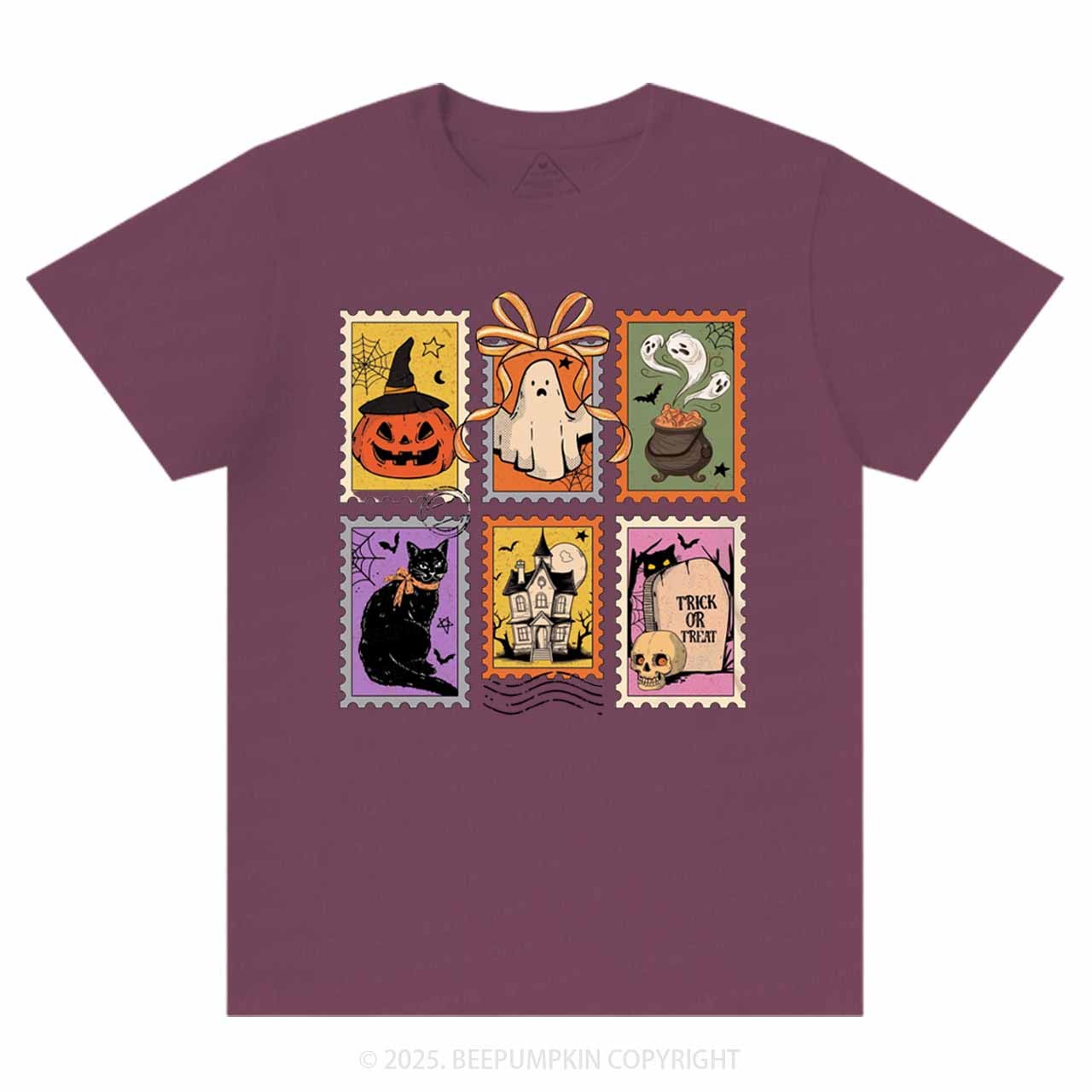 Retro Halloween Cat Ghost T-Shirts Beepumpkin 