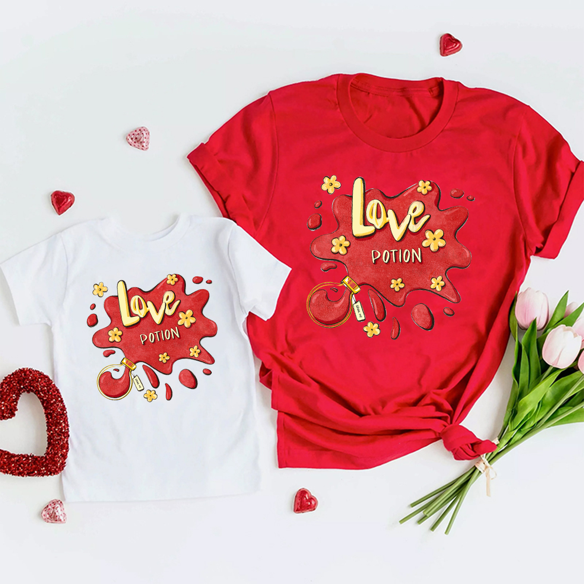 Love Potion Valentine's Day Family Matching Shirts