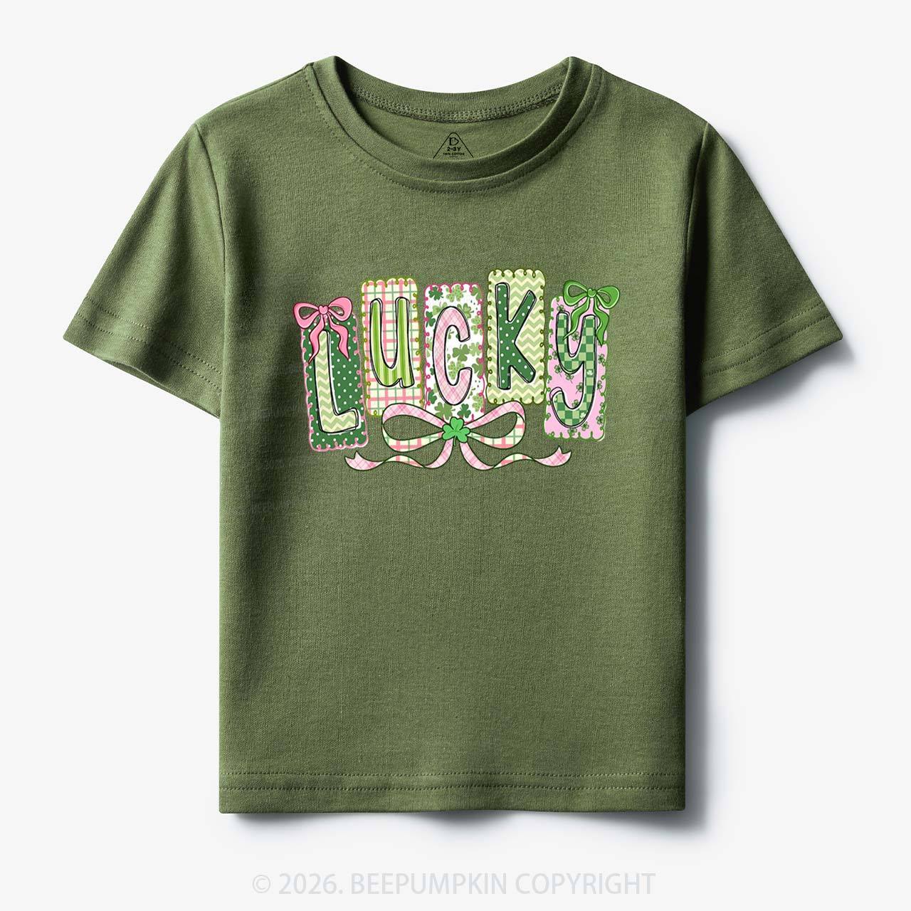 Lucky Shamrock St. Patrick's Day Toddler&Kid's Tees Beepumpkin